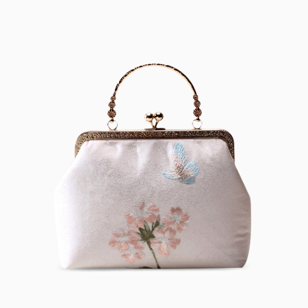 Lorene Retro Embroidered Handbag