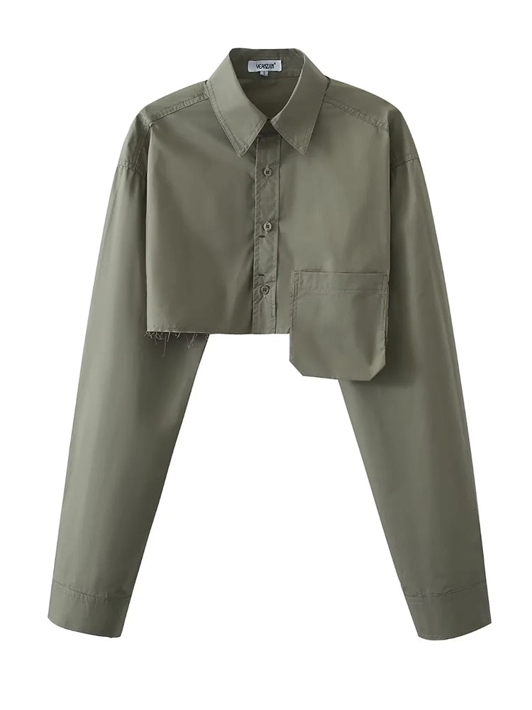 Ursla Cropped Bolero Shirts - 3 Colors