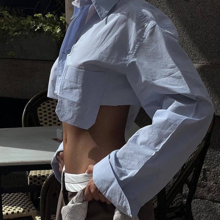 Ursla Cropped Bolero Shirts - 3 Colors