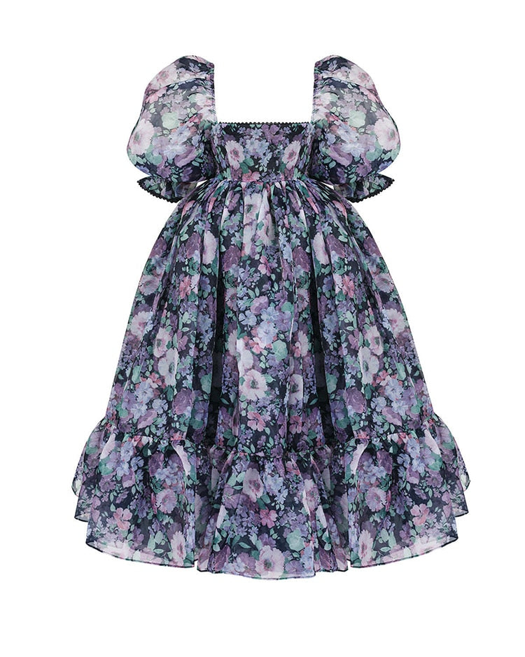 Valencia Ruffle Organza Baby Doll Dresses - 10 Colors