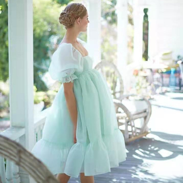 Valencia Ruffle Organza Baby Doll Dresses - 10 Colors