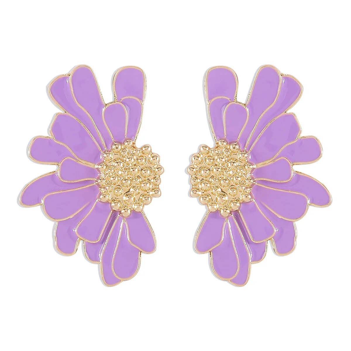 Veera Enamel Flower Earrings