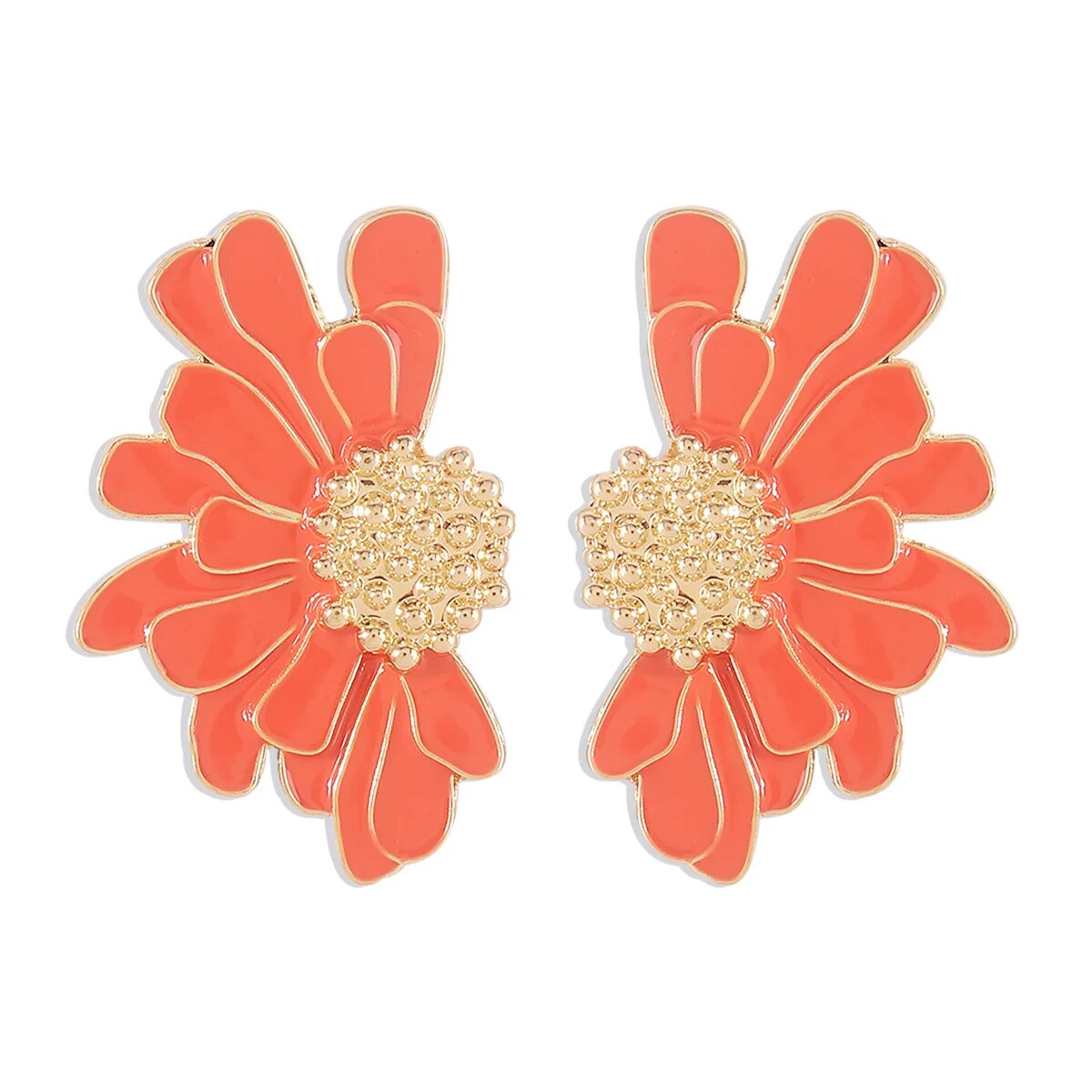 Veera Enamel Flower Earrings