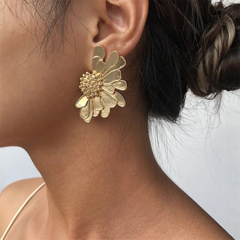 Veera Enamel Flower Earrings