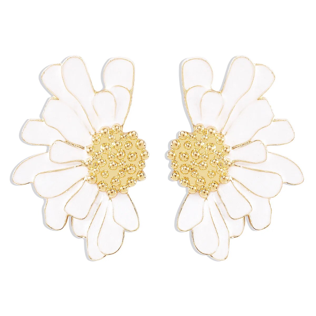 Veera Enamel Flower Earrings