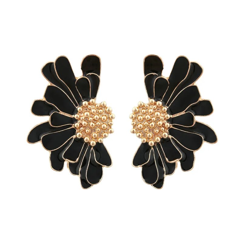 Veera Enamel Flower Earrings