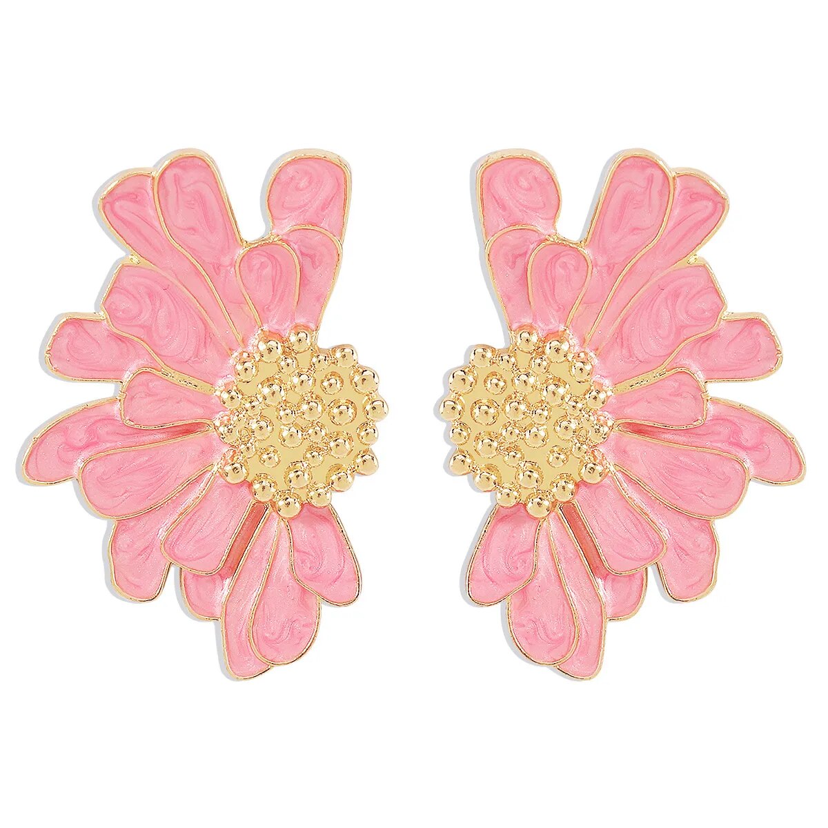 Veera Enamel Flower Earrings
