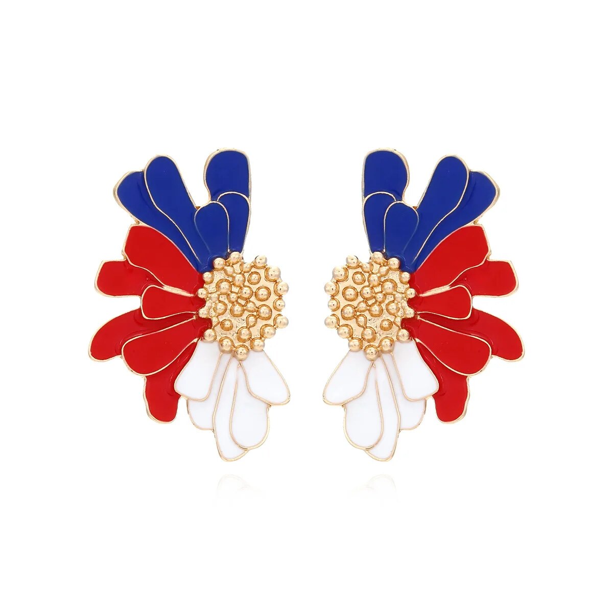 Veera Enamel Flower Earrings