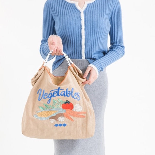 Vegetables Embroidery Eco Bags