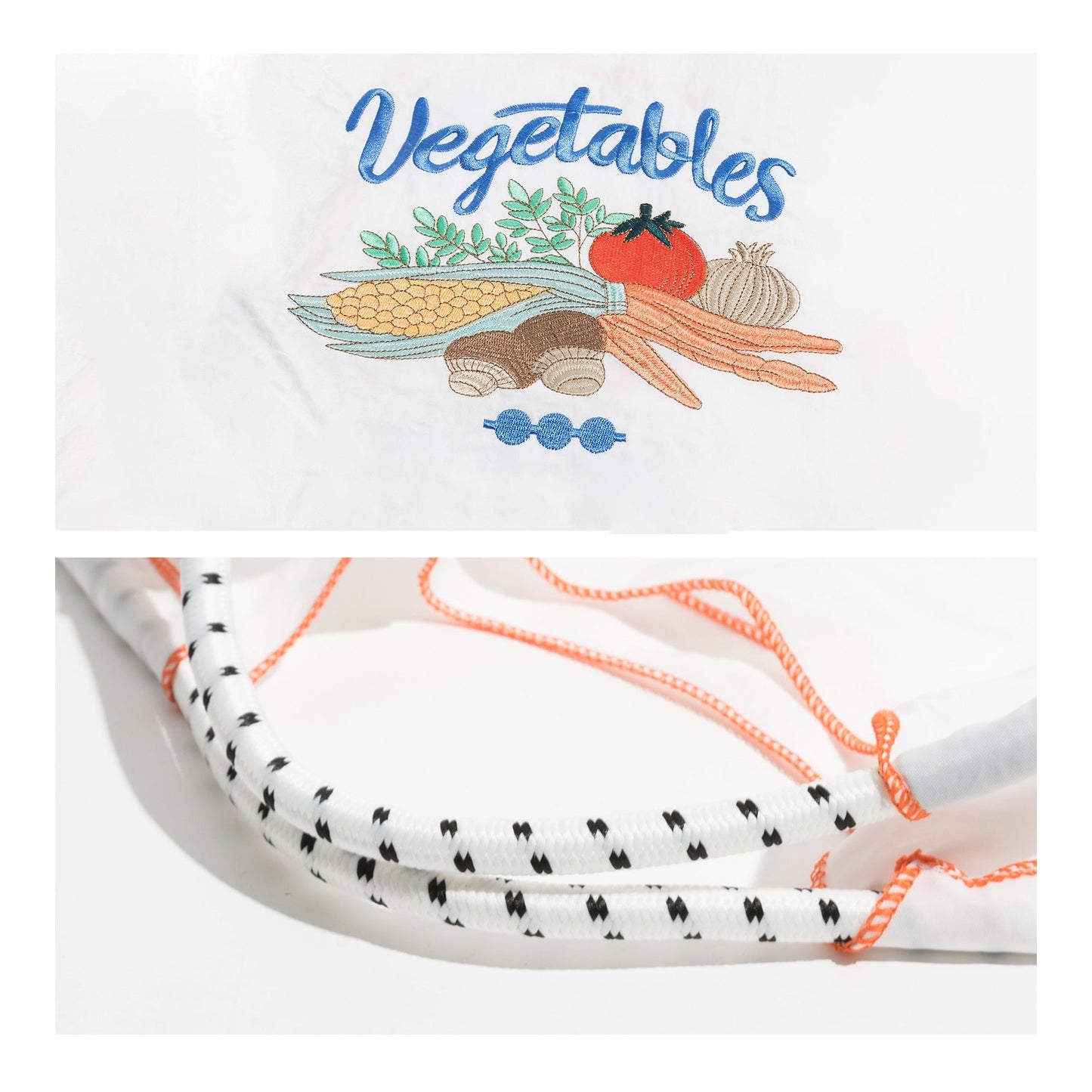 Vegetables Embroidery Eco Bags
