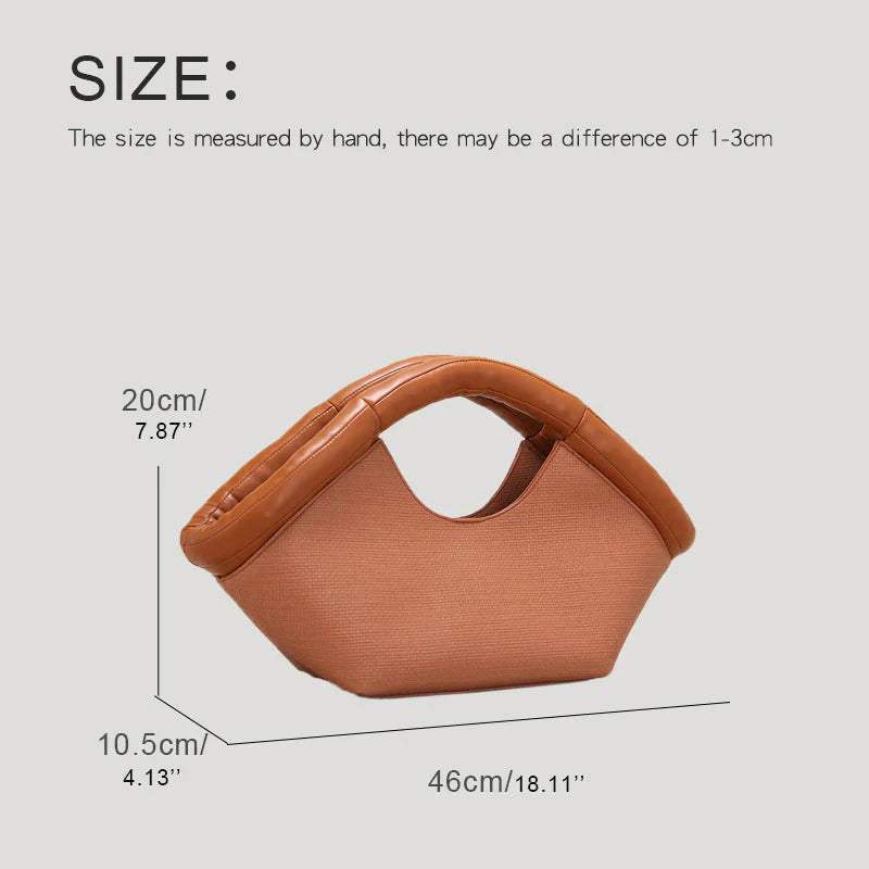 Vicenta Puff Handle Tote Bag - 2 Colors