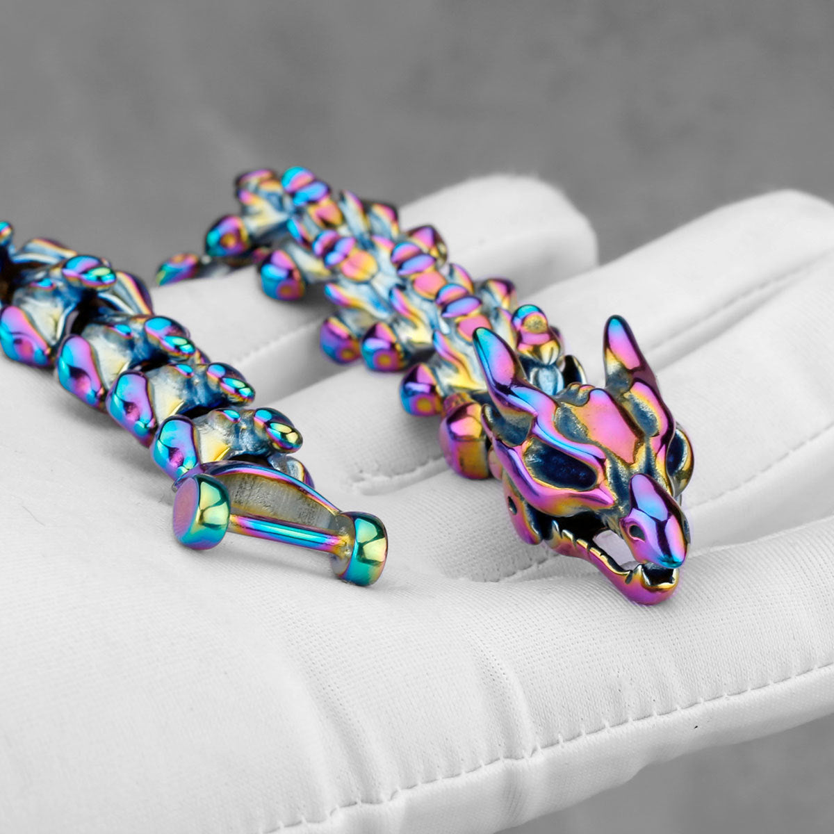 Viking Punk Dragon Bone Bracelet