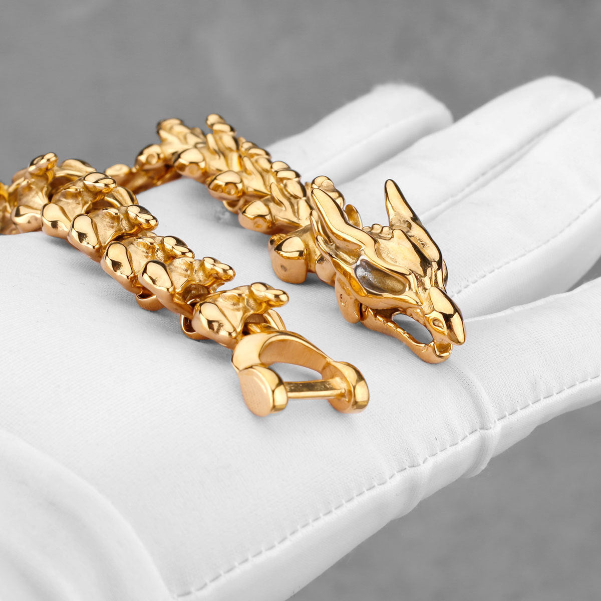 Viking Punk Dragon Bone Bracelet