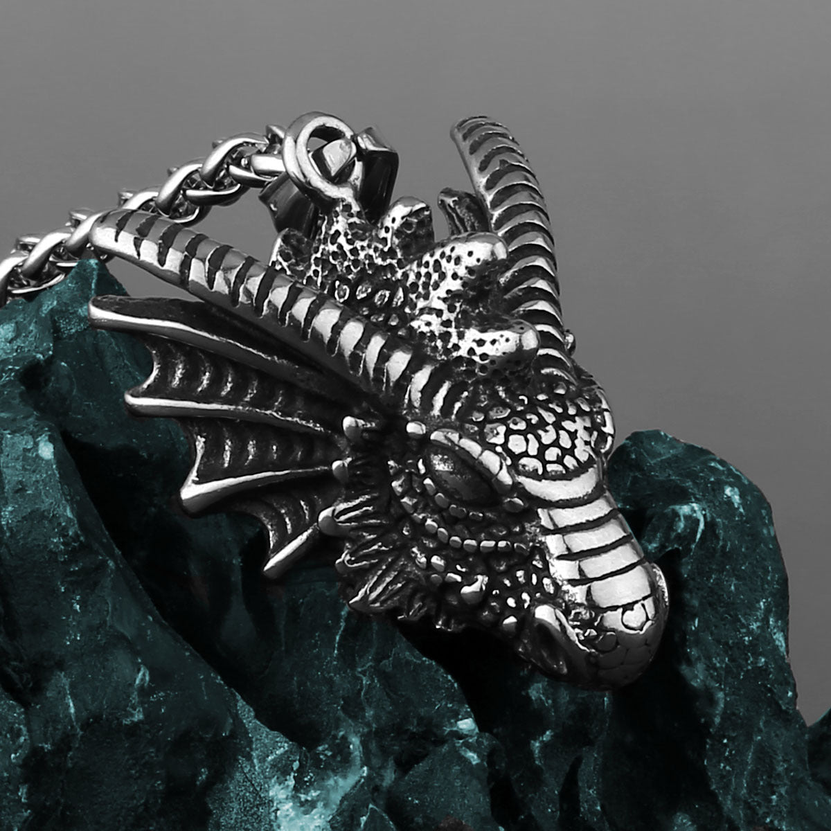 Vintage Cool Dragon Head Necklace