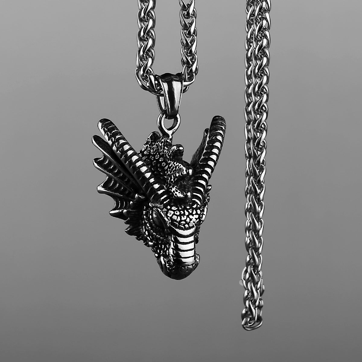 Vintage Cool Dragon Head Necklace