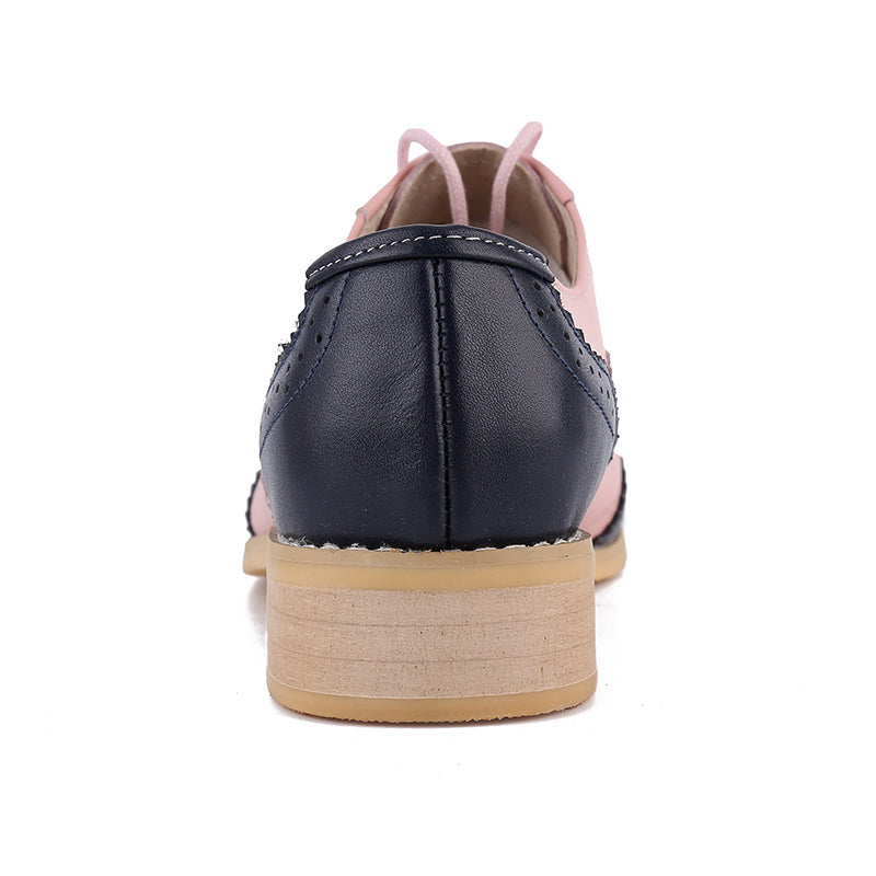 Vintage Genuine Leather Oxford Brogues Shoes