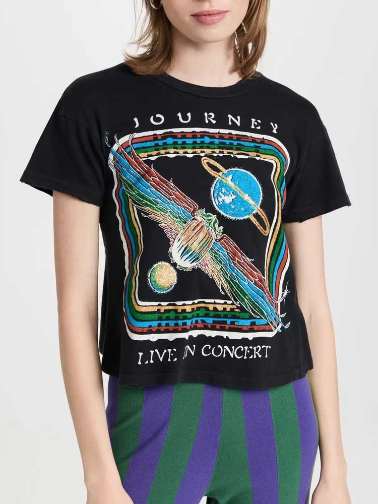 Vintage Journey Rock Graphic T Shirt