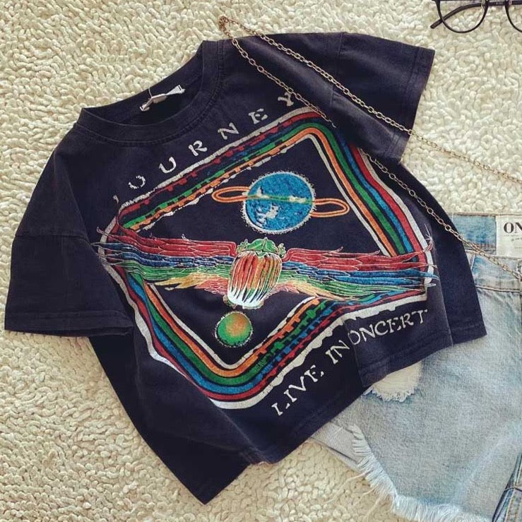 Vintage Journey Rock Graphic T Shirt