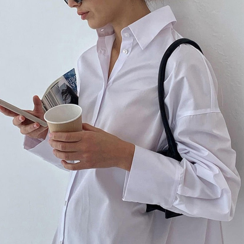 Vita Poplin Mini Shirt Dress