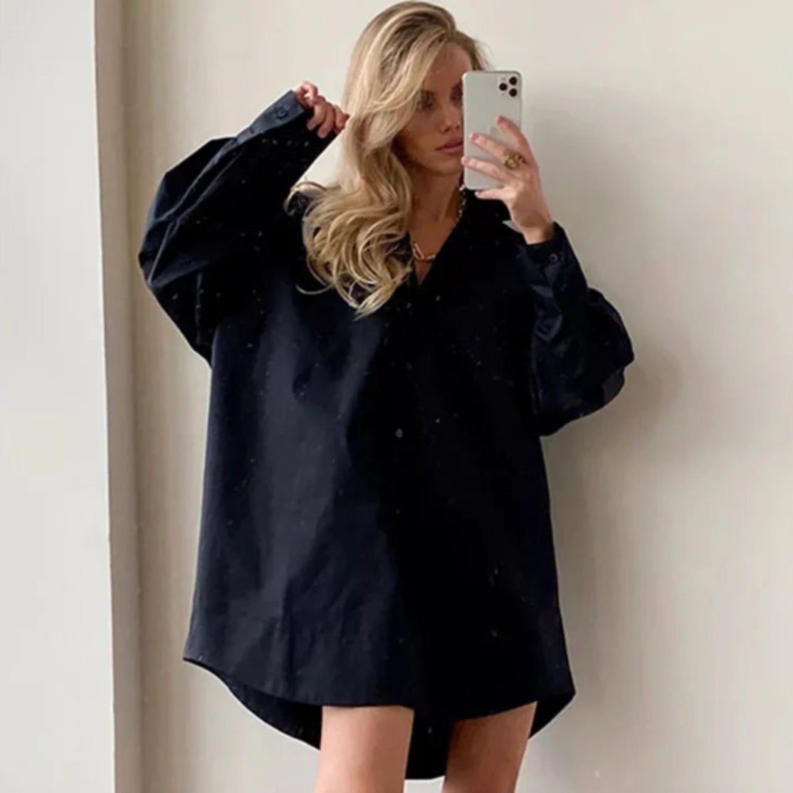 Vita Poplin Mini Shirt Dress