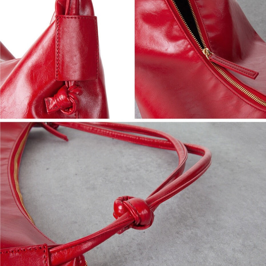 Vivica Patent Leather Look Shoulder Bags - 3 Colors