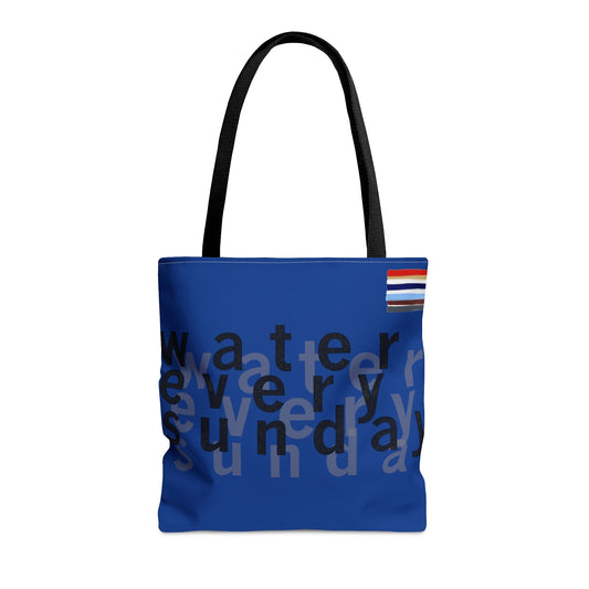 WATEREVERYSUNDAY Basic Logo Everyday Tote - Cobalt Blue
