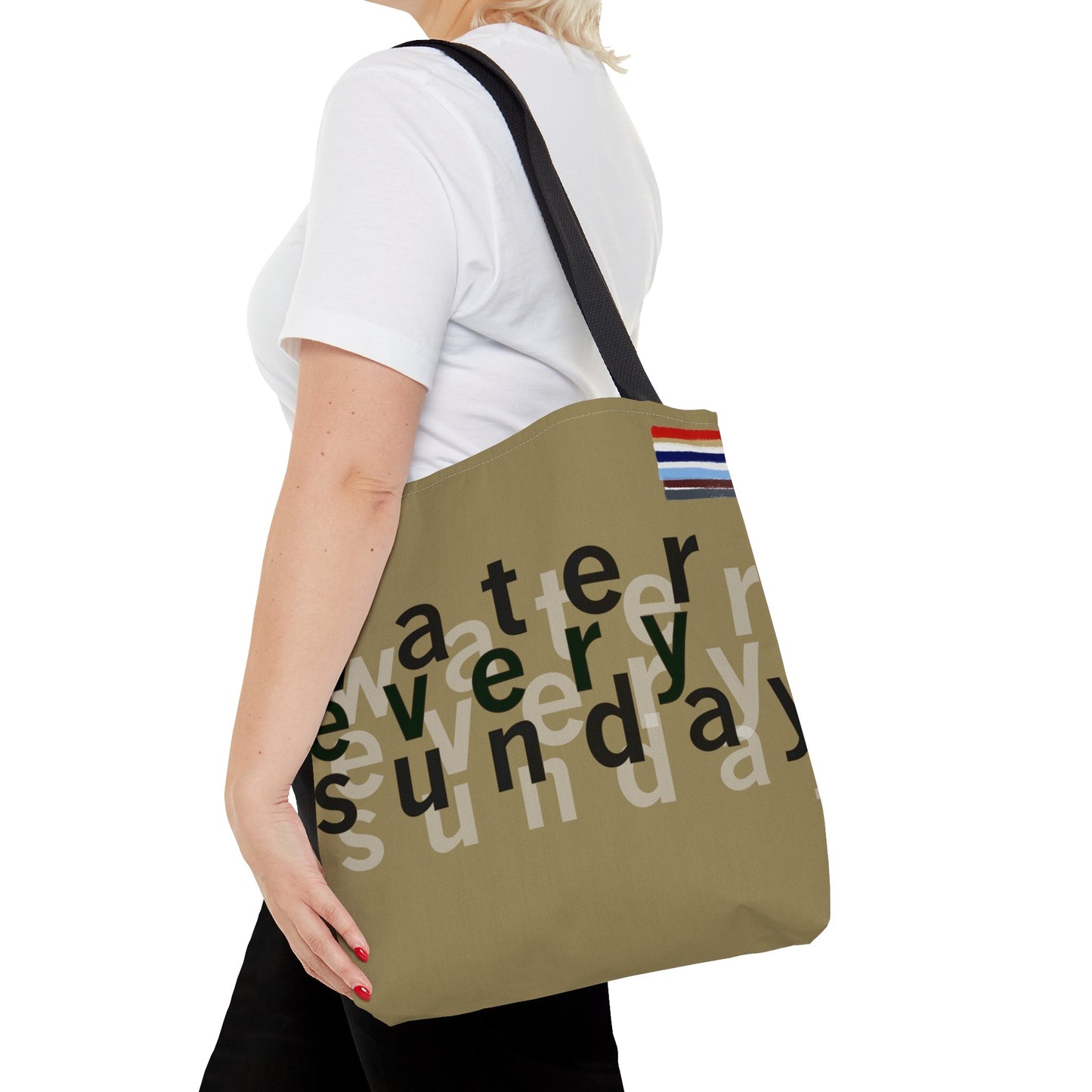 WATEREVERYSUNDAY Basic Logo Everyday Tote - Khaki Trench Coat