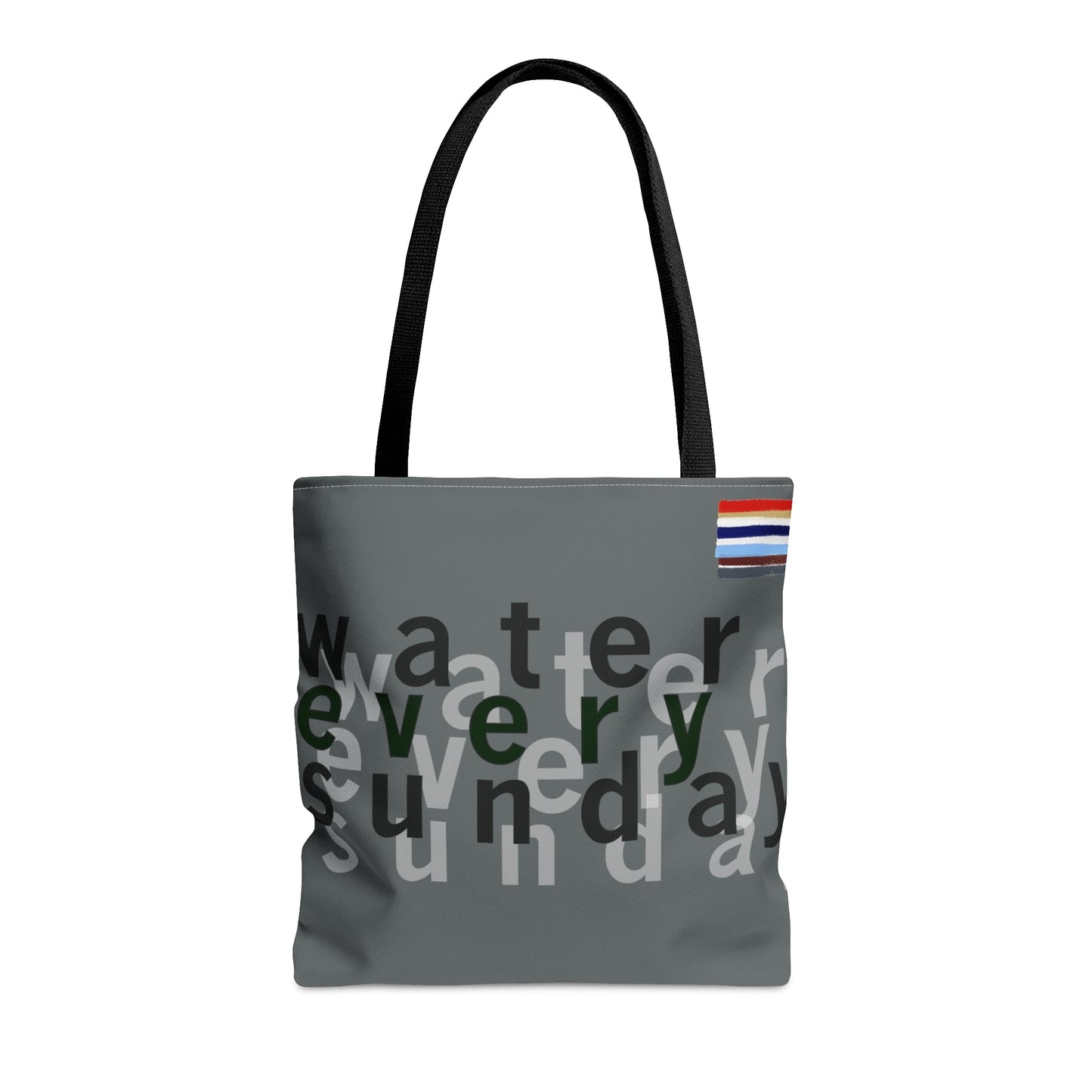 WATEREVERYSUNDAY Basic Logo Everyday Tote - Preppy Grey
