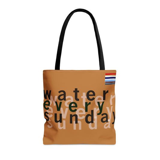 WATEREVERYSUNDAY Basic Logo Everyday Tote - Salted Caramel