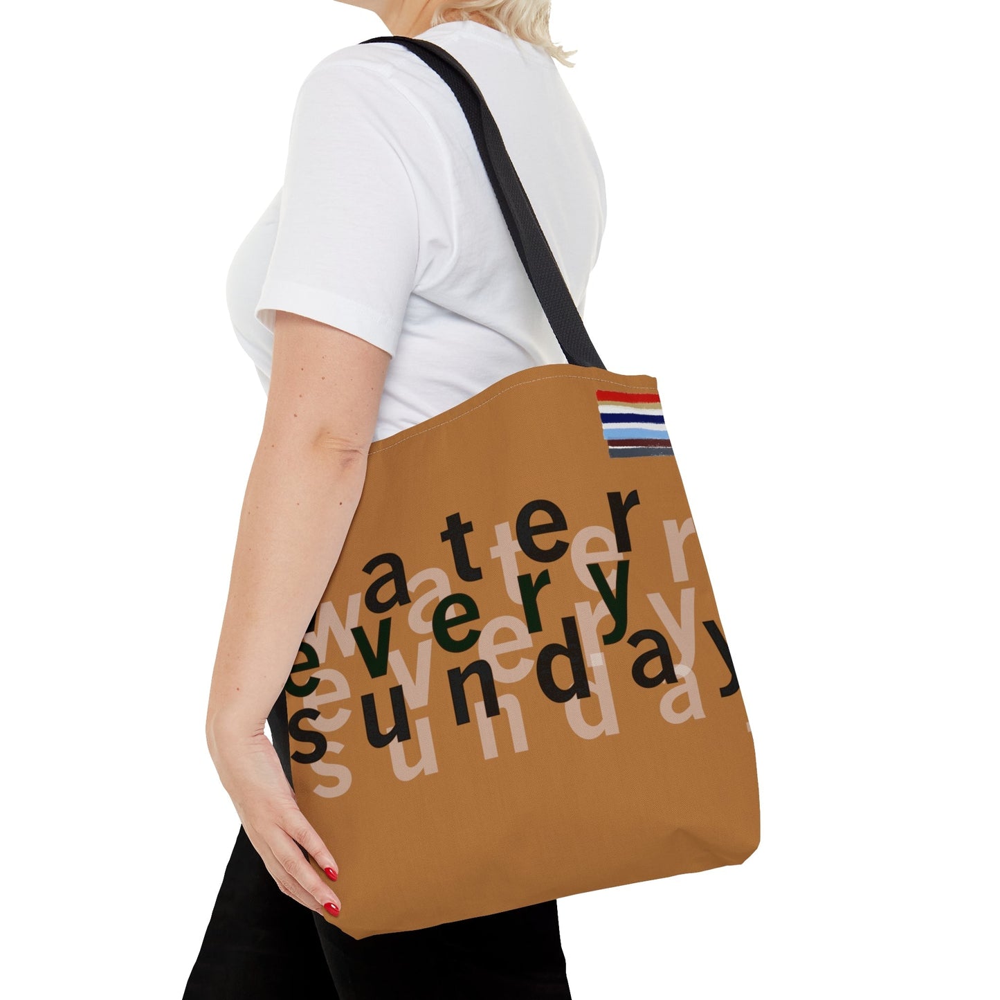 WATEREVERYSUNDAY Basic Logo Everyday Tote - Salted Caramel