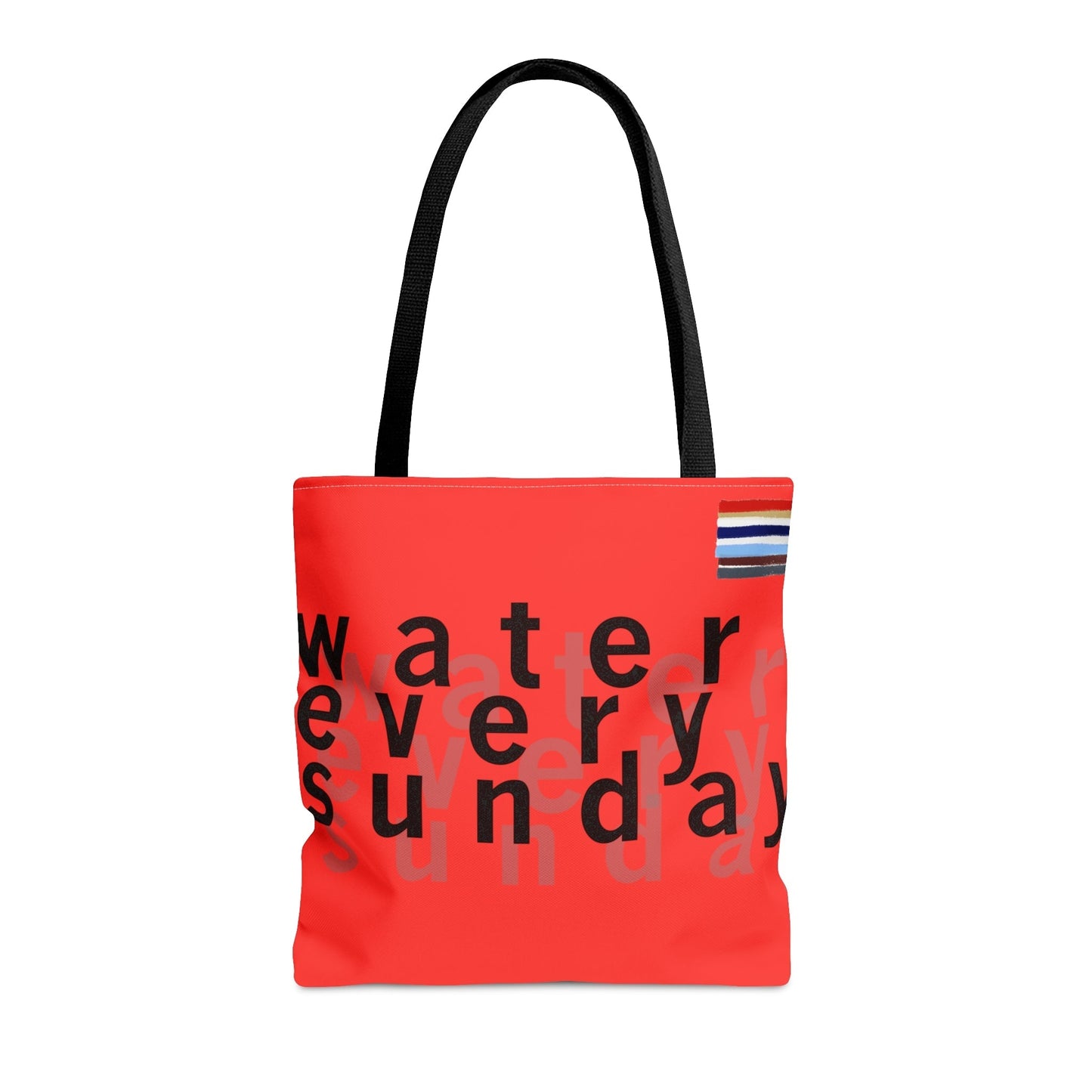 WATEREVERYSUNDAY Basic Logo Everyday Tote - Tomato Red