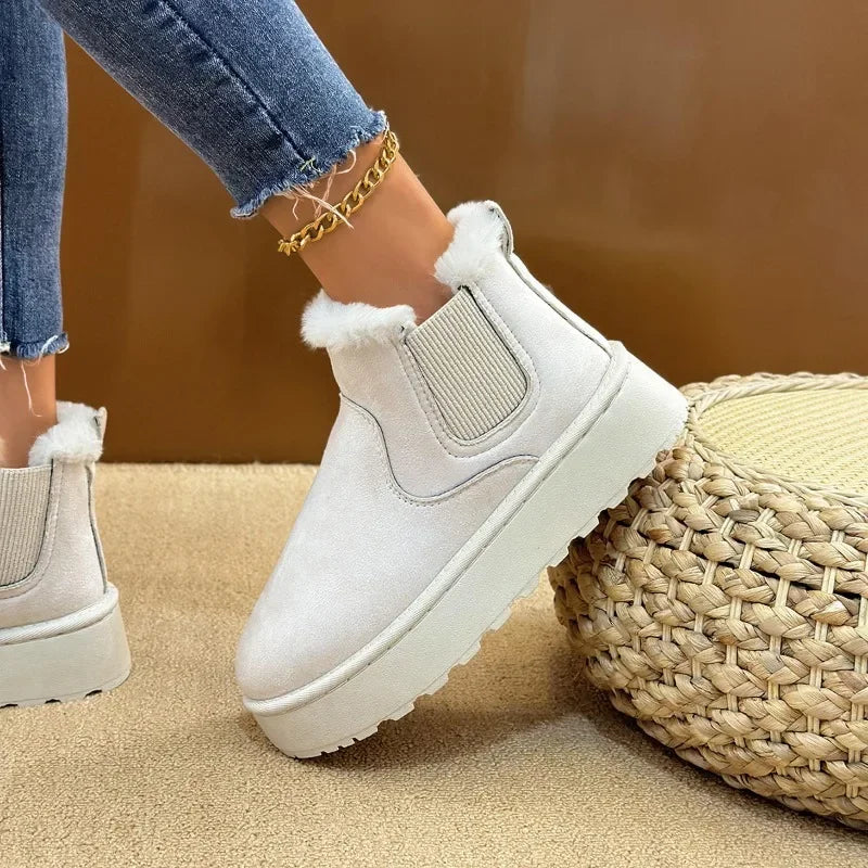 Warm Comfortable Women's Snow Boots Winter New Fashion Casual Short Boots Outdoor Non-slip Thick Sole Ladies Ankle Boot