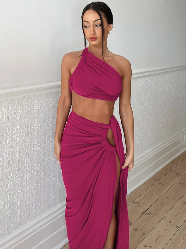 Strap Split Dresses for Clubwear Cut Out Dresses