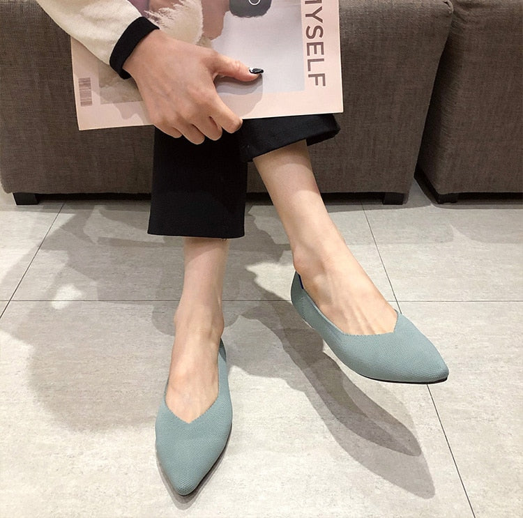 Wendy Solid Color Basic Flats