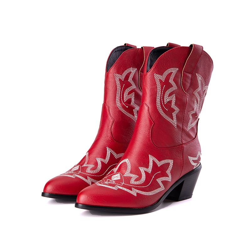 Wes Retro Cowboy Western Boots