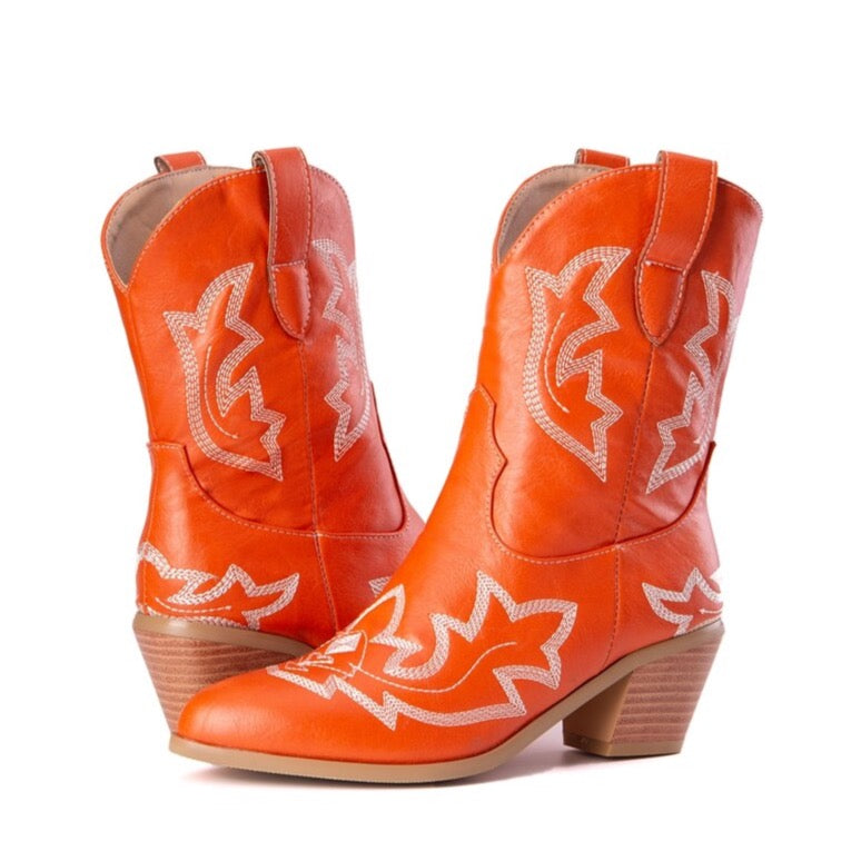 Wes Retro Cowboy Western Boots