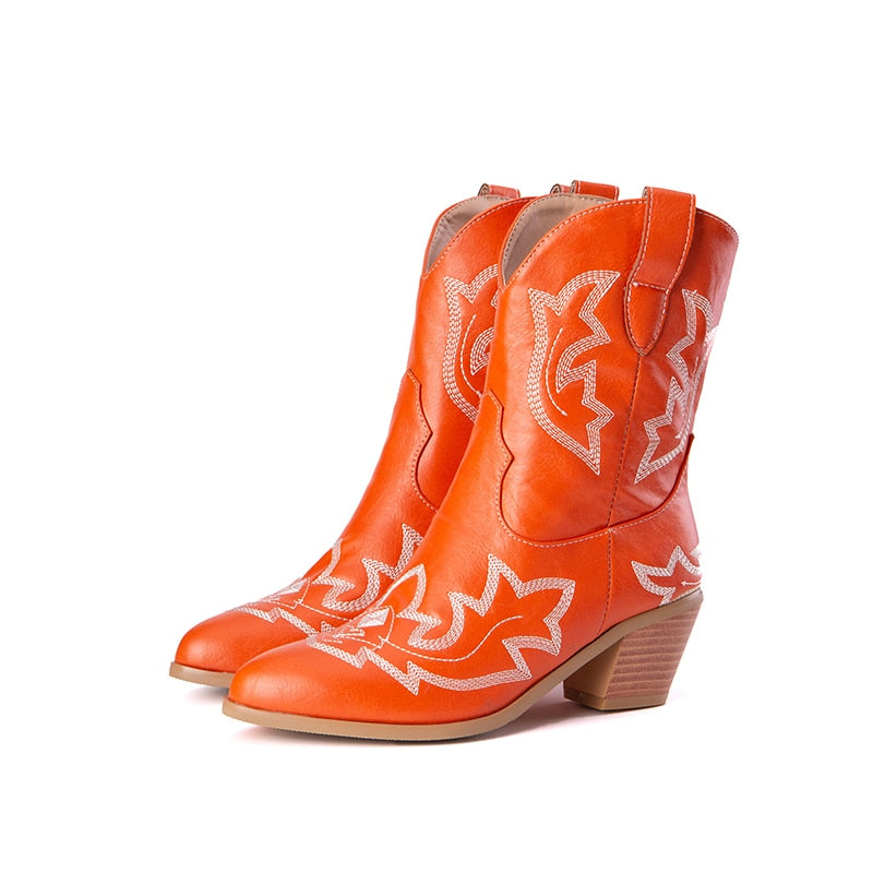 Wes Retro Cowboy Western Boots