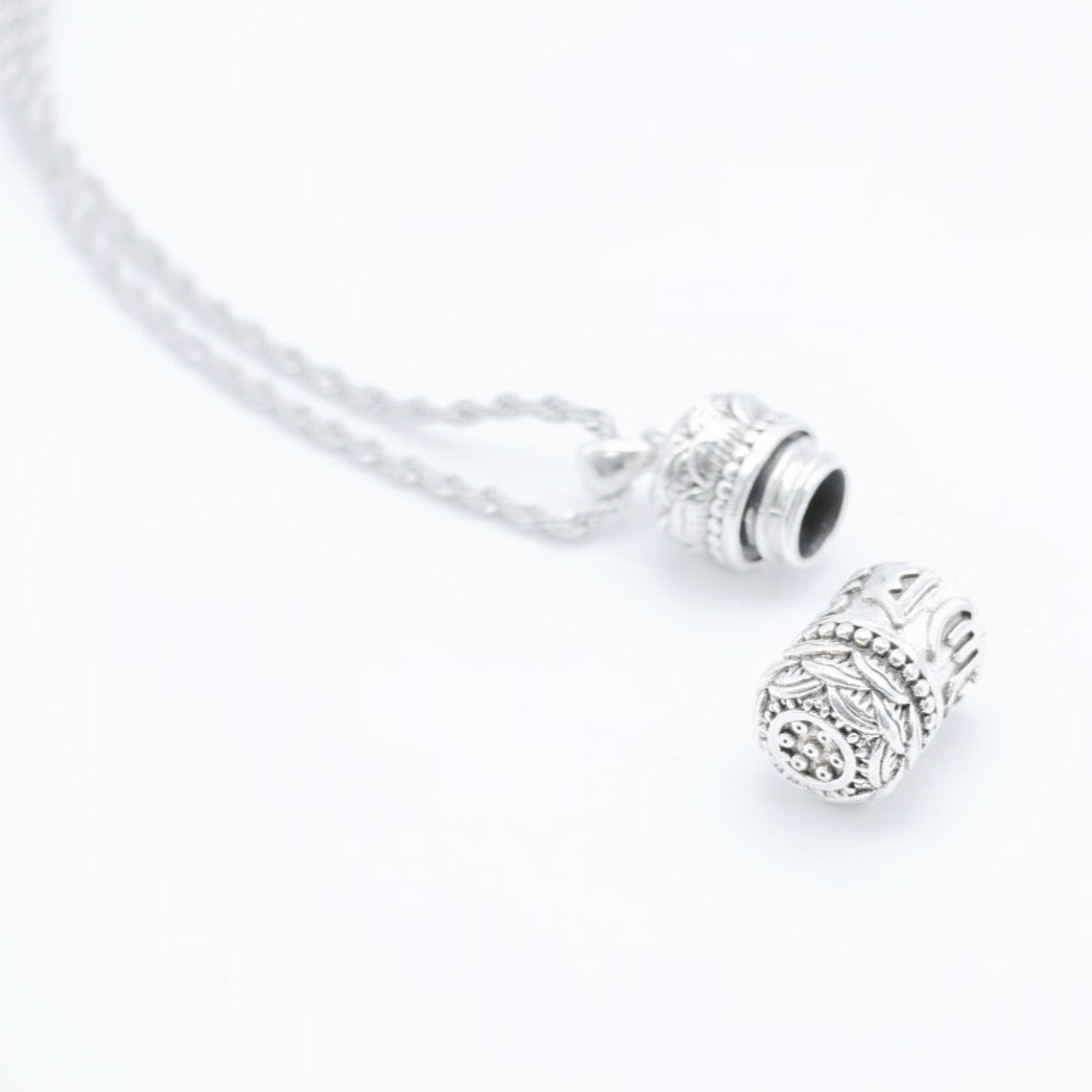 Six-Character Mantra Lotus Necklace