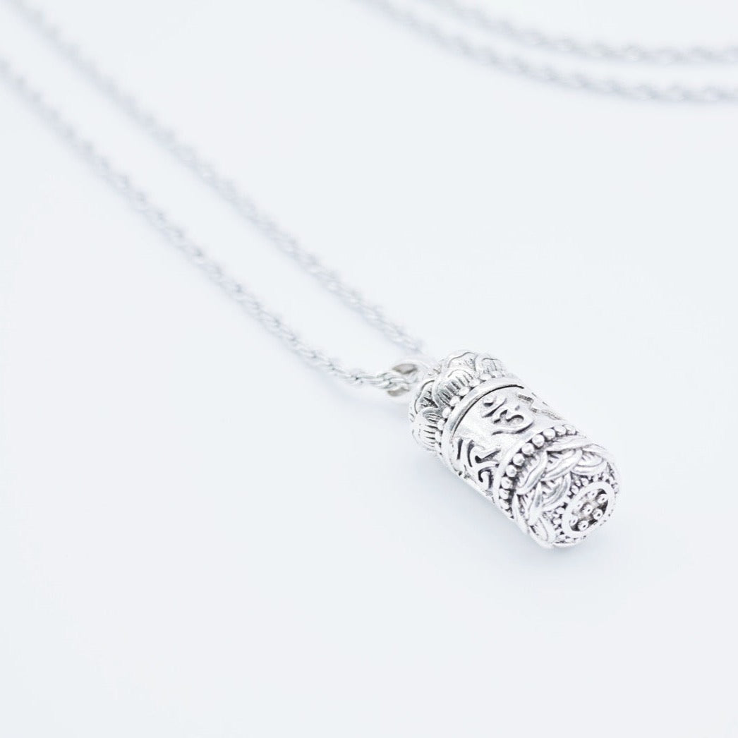 Six-Character Mantra Lotus Necklace