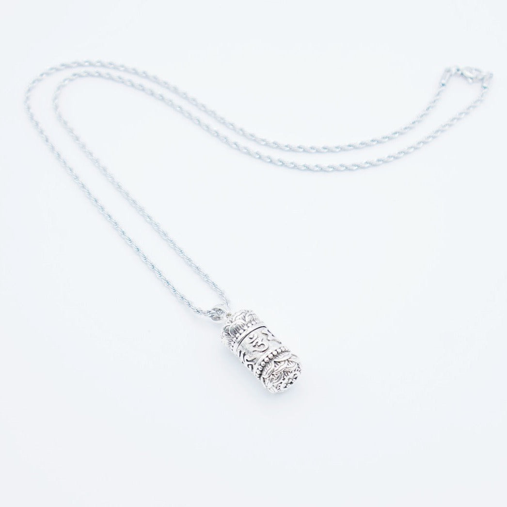 Six-Character Mantra Lotus Necklace