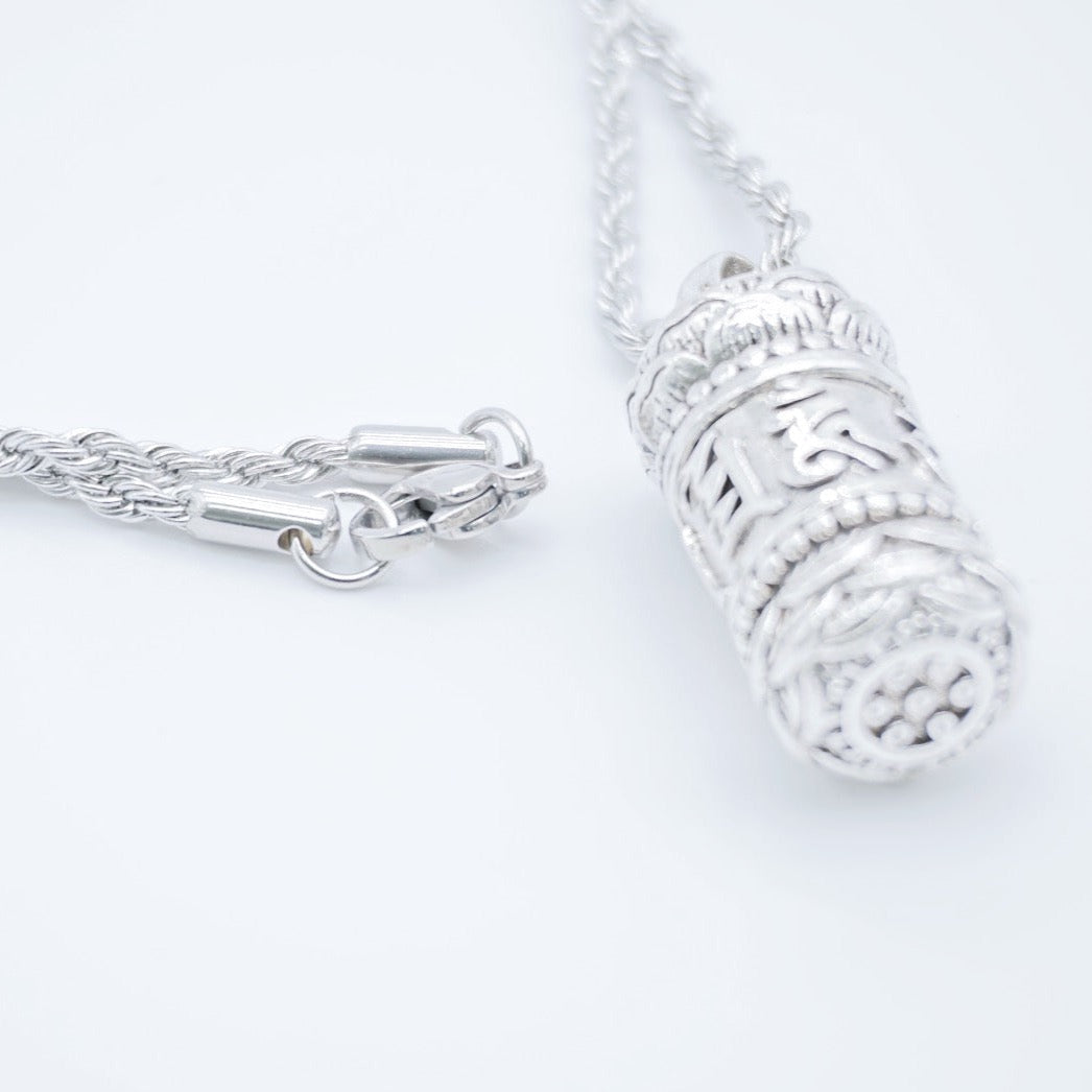 Six-Character Mantra Lotus Necklace