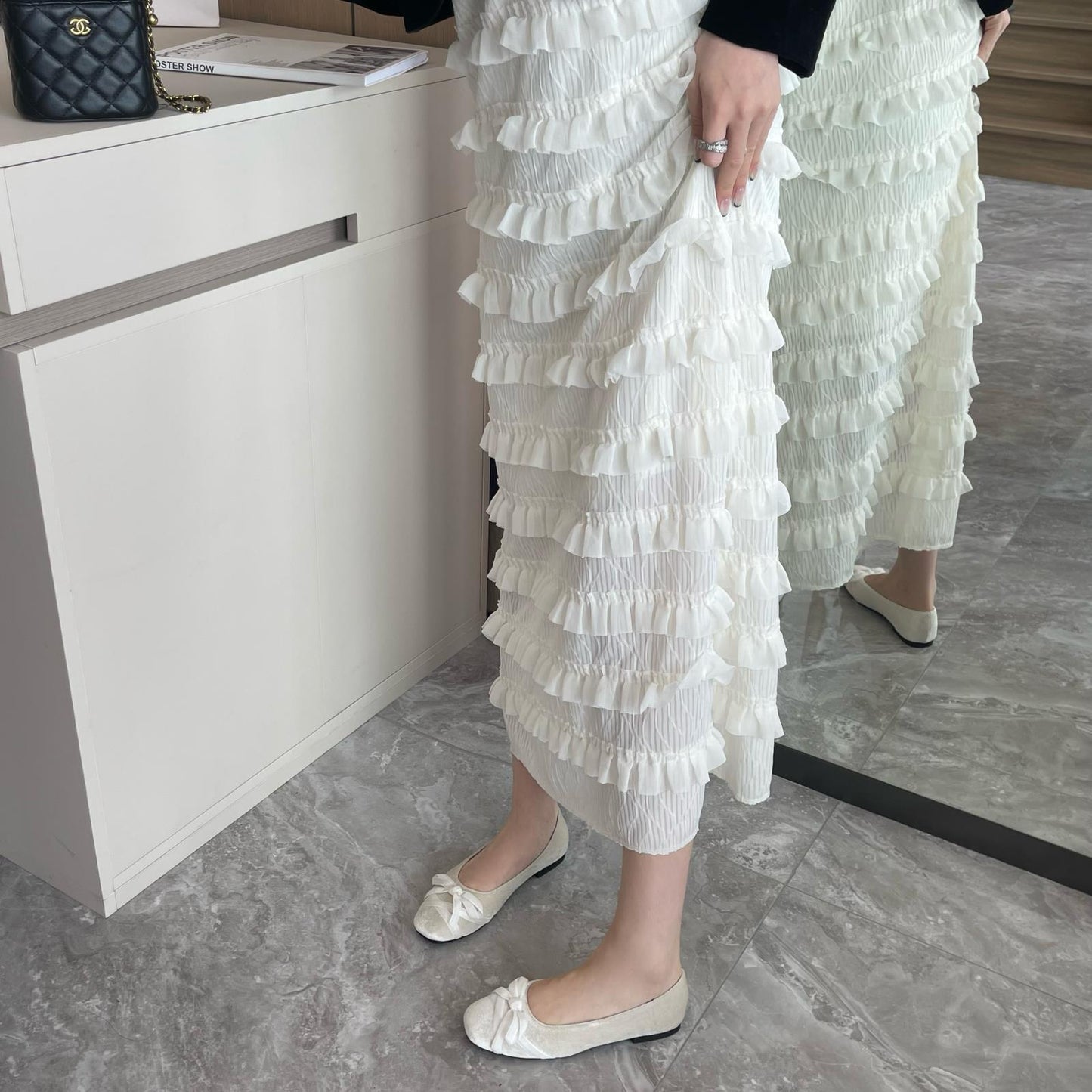 Winslow Crushed Velvet Bow-Knot Ballet Flats - 3 Colors