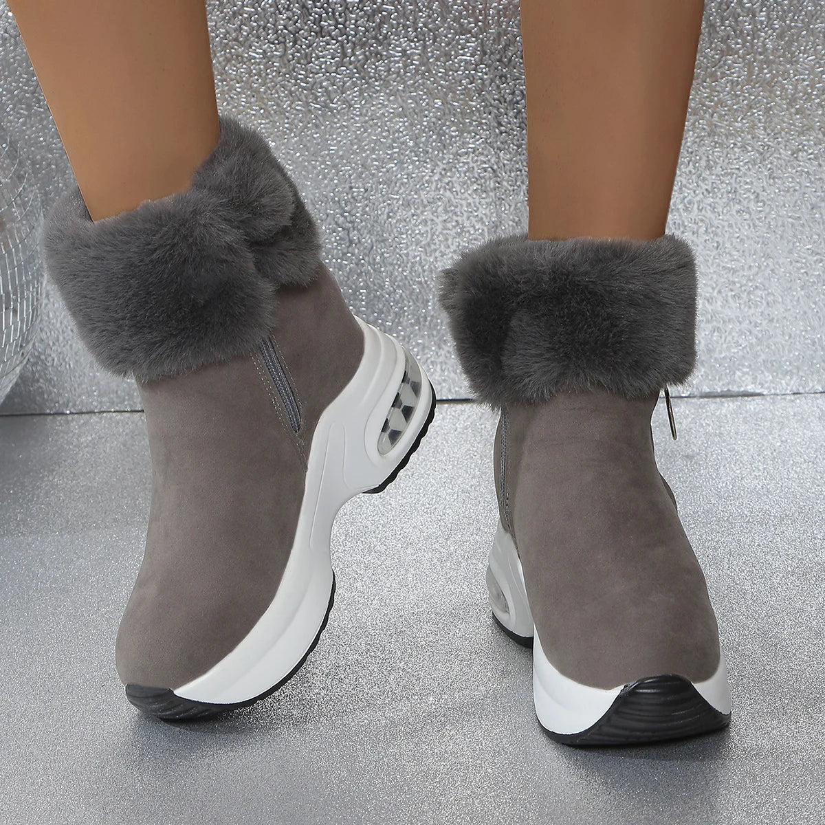 Winter Fashion Boots New Warm Comfortable Platform Snow Boots Lightweight Causal Shoes for Zapatos De Mujer