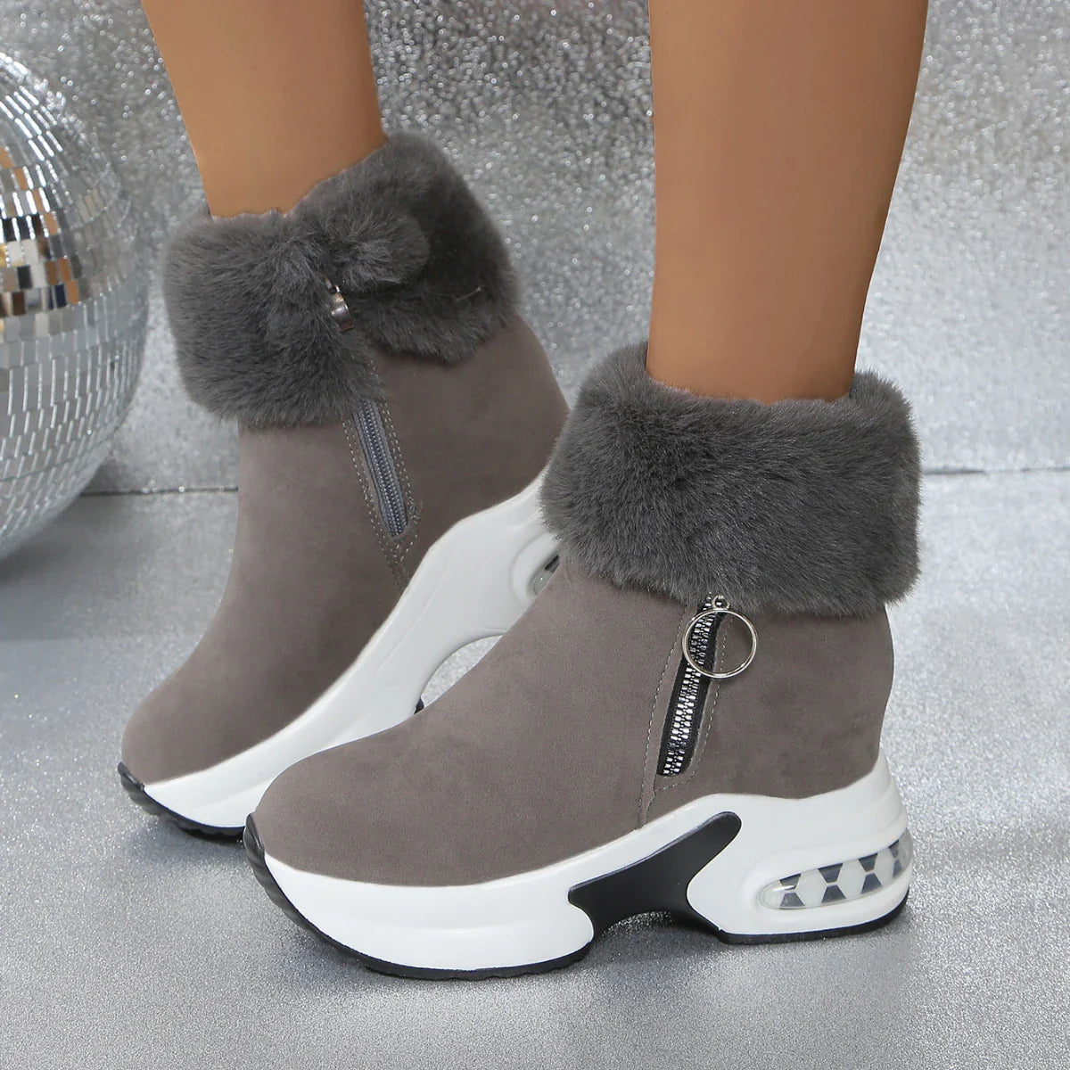 Winter Fashion Boots New Warm Comfortable Platform Snow Boots Lightweight Causal Shoes for Zapatos De Mujer