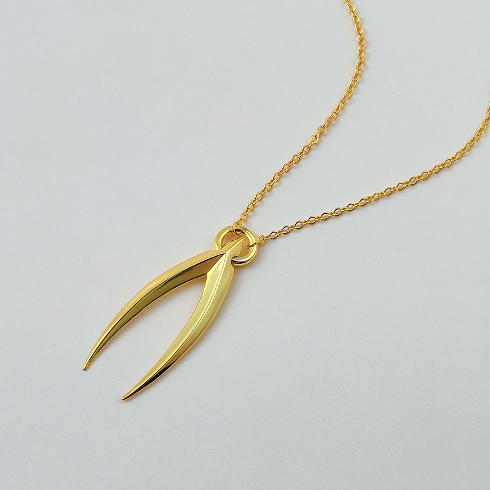 Wishbone Pedant Necklace