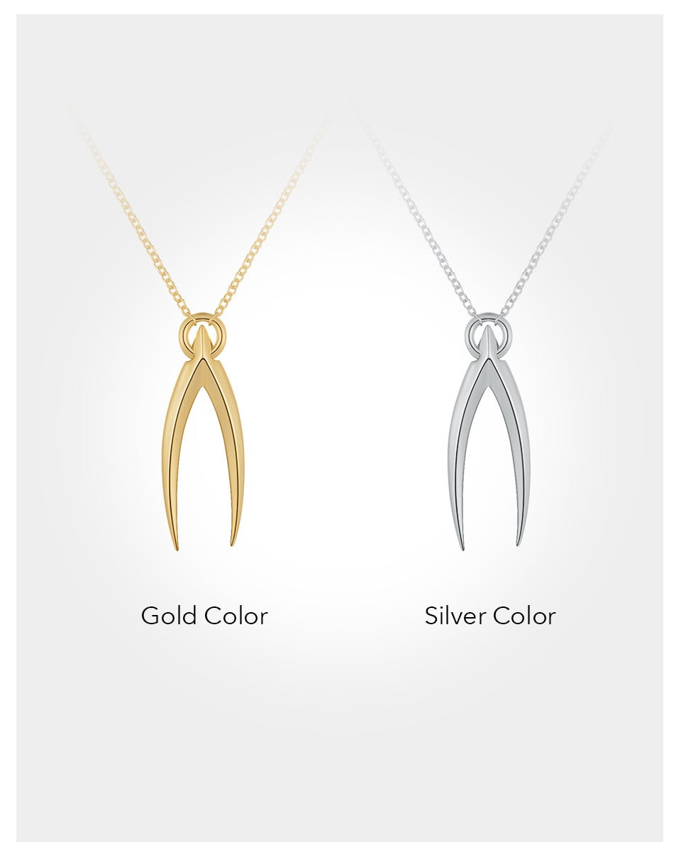 Wishbone Pedant Necklace