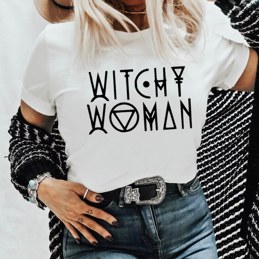 Witch Letter Funny Tshirt Halloween