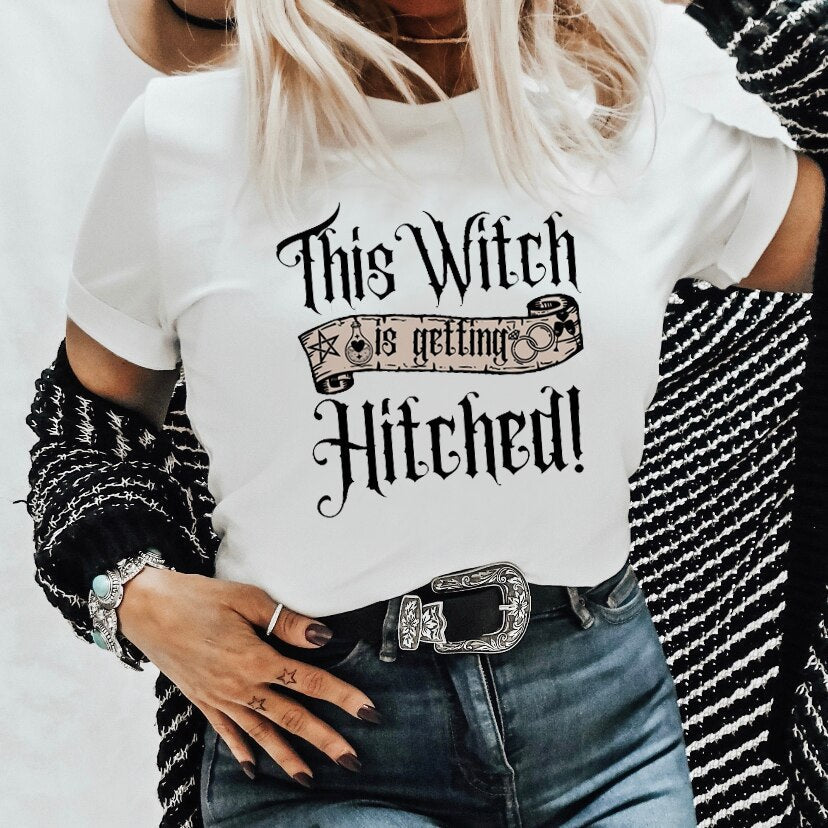 Witch Letter Funny Tshirt Halloween