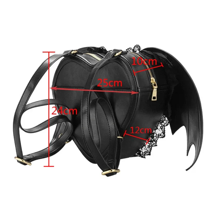 Bat Wing Punk Stylish Newest Angel Wings Cute Devil Bag