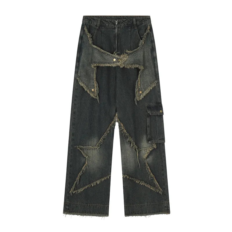 Blue Fashion Hip Hop Vintage Straight Autumn Women's Jeans